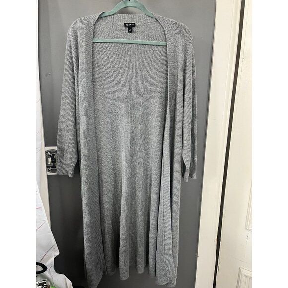 Torrid size 3 gray long Cardigan sweater - Picture 1 of 5